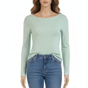 Maeve by anthropology  pullover boat neck sweater top size xsmall